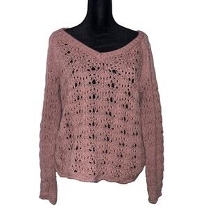 American Eagle Pink Sweater - M